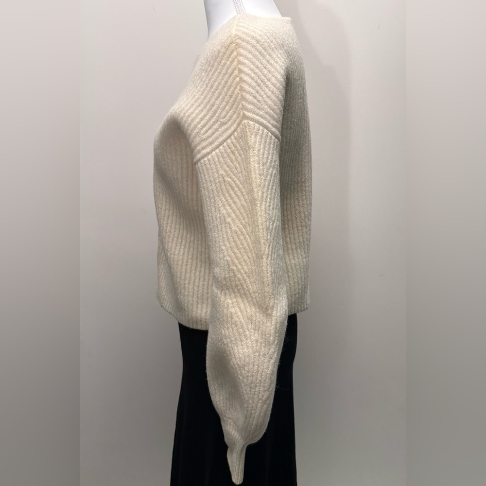 INTERMIX Cream Ribbed Sweater - Picture 5 of 7